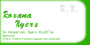 roxana nyers business card